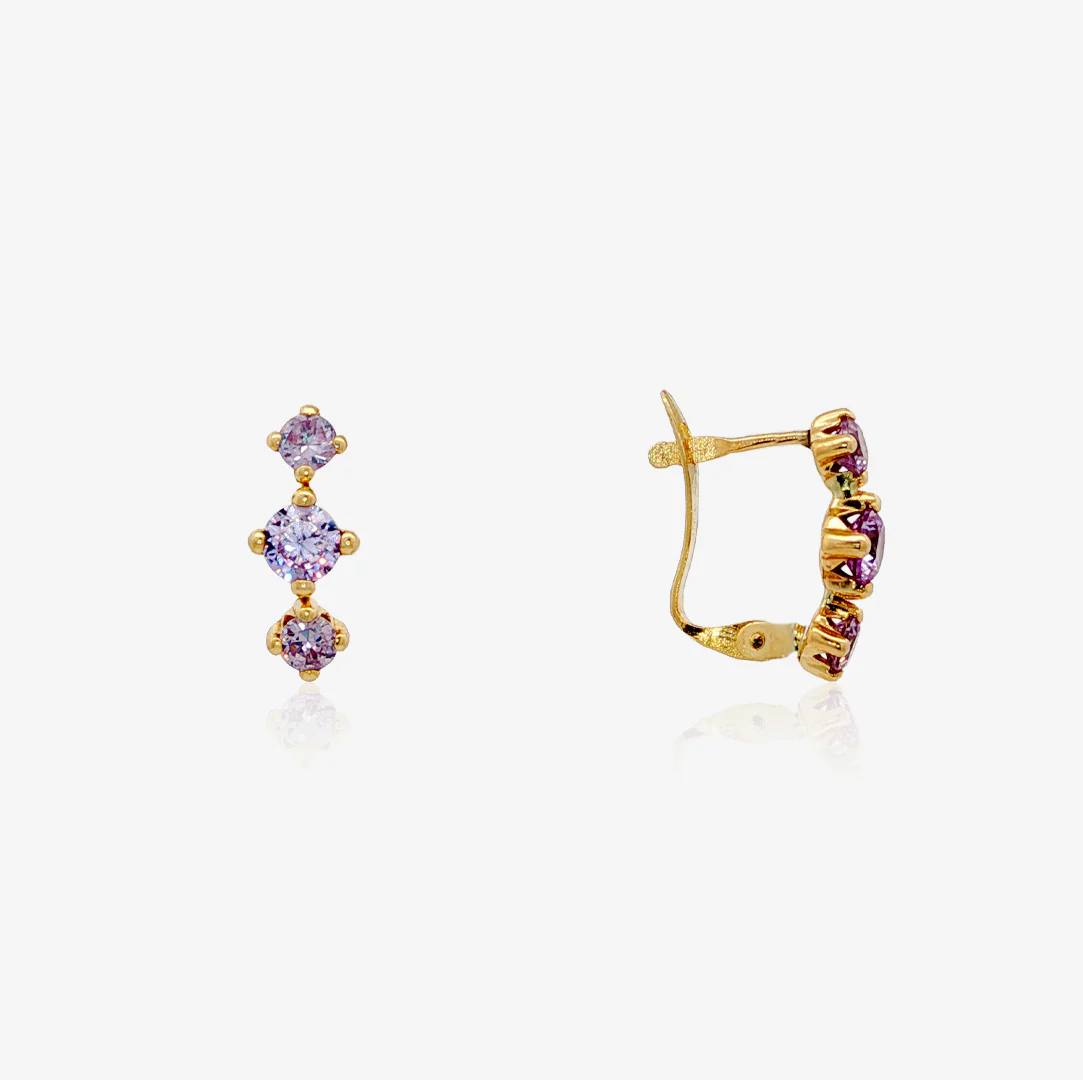 Pendientes Ballestilla Piedras - Image 2