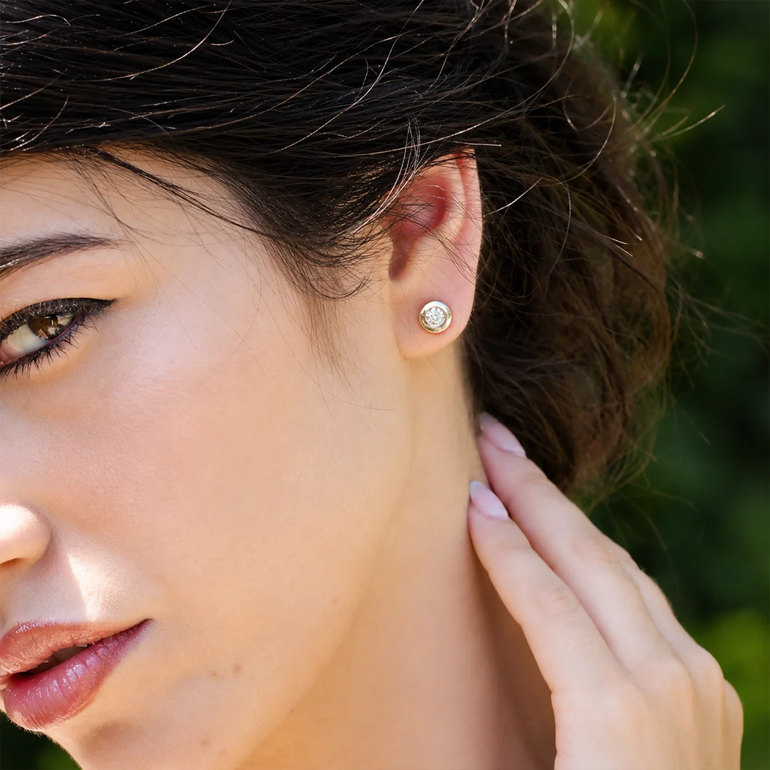 Pendientes chaton Diamantes - Image 2