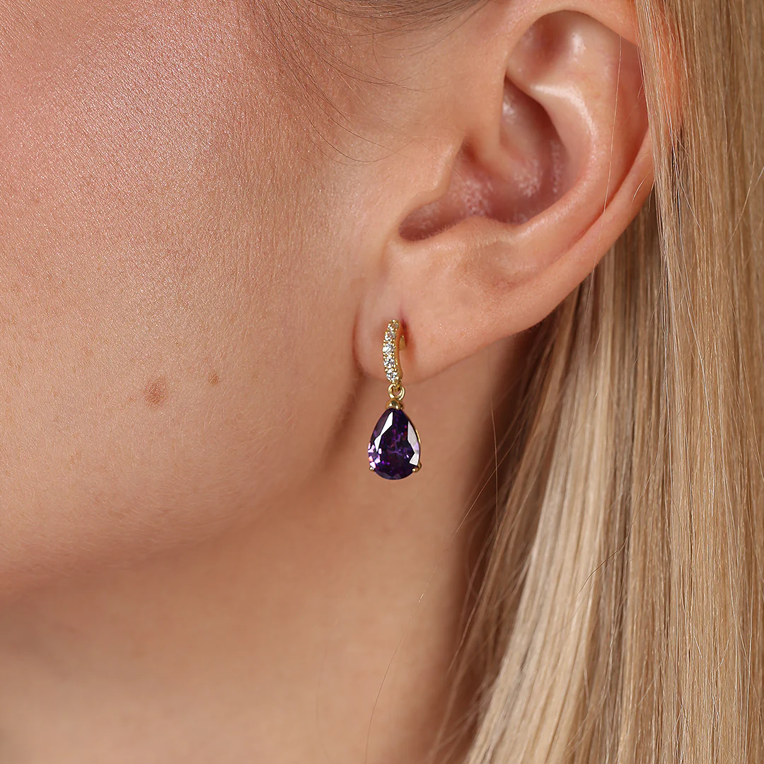 Pendientes Color Amatista - Image 2