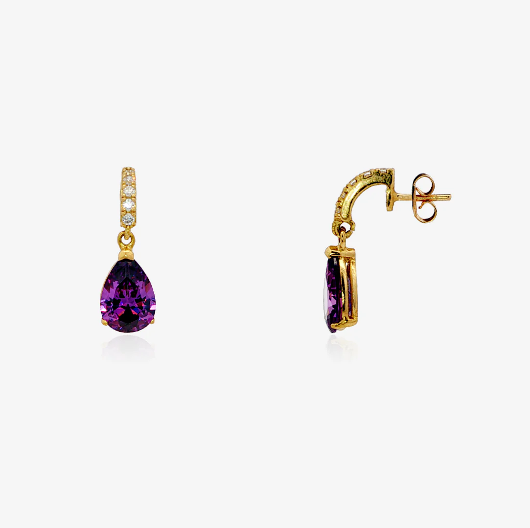 Pendientes Color Amatista - Image 3