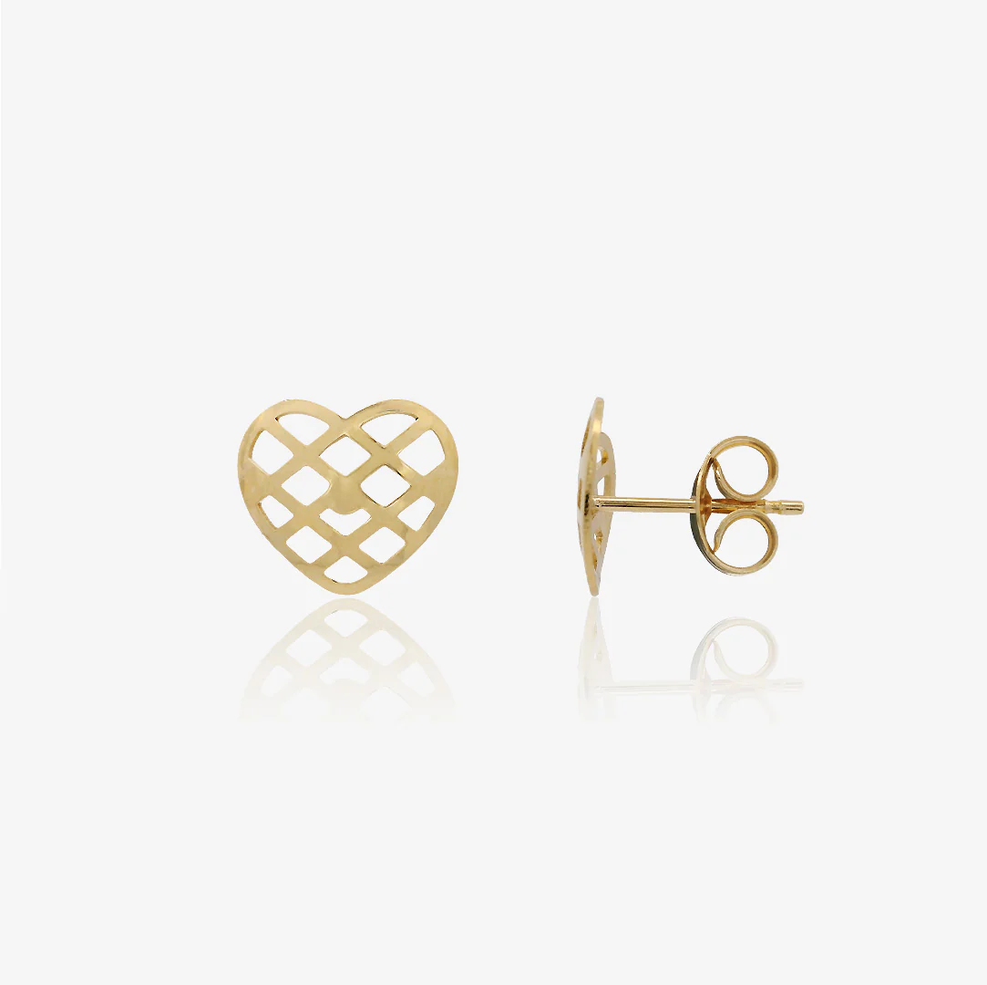 Pendientes Corazón Calado - Image 3