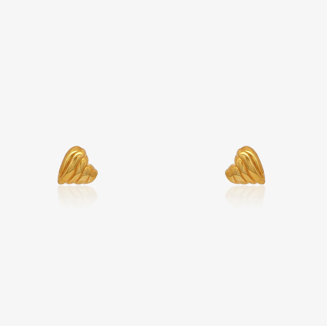 Pendientes Corazón Gallonado