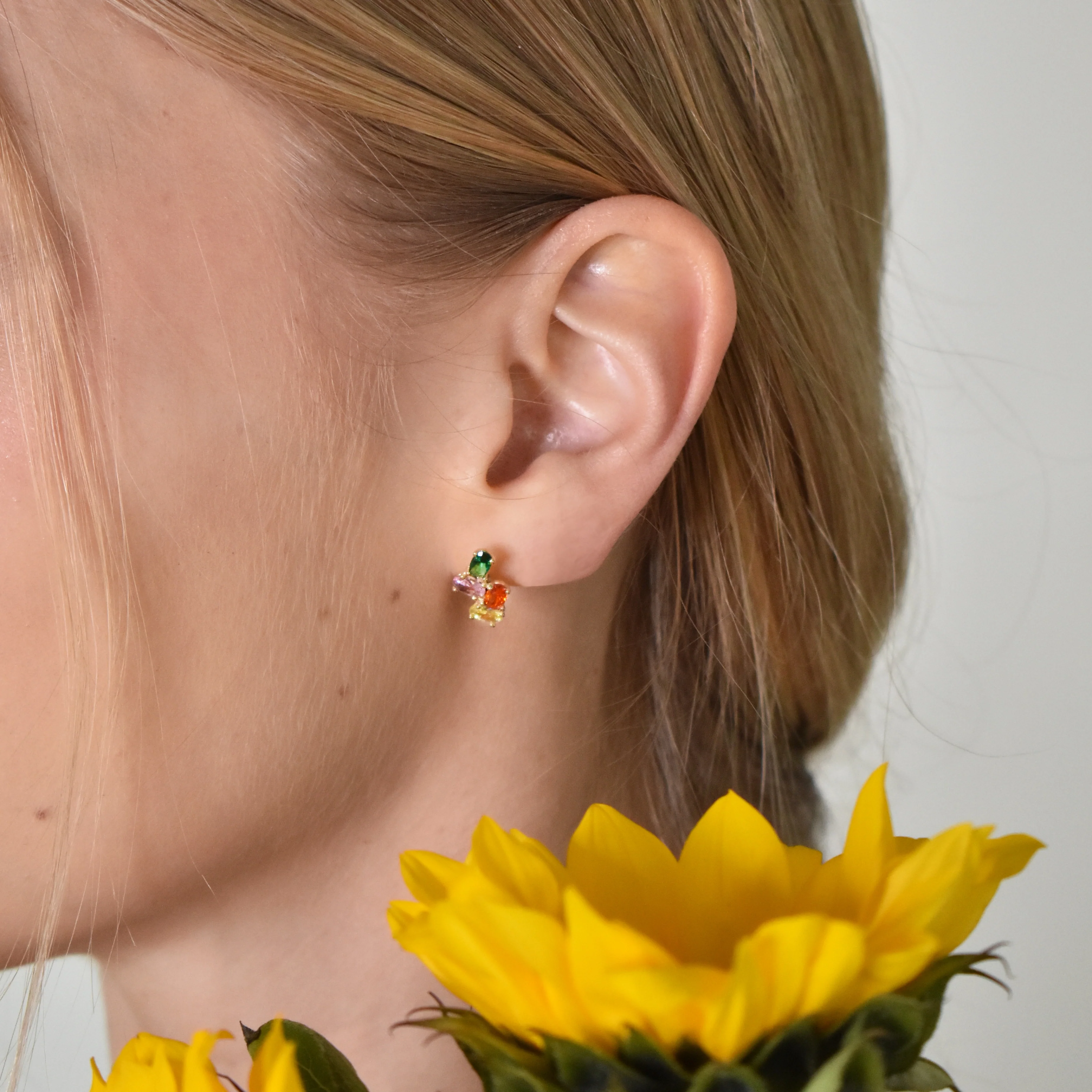 Pendientes cuadruple color - Image 2