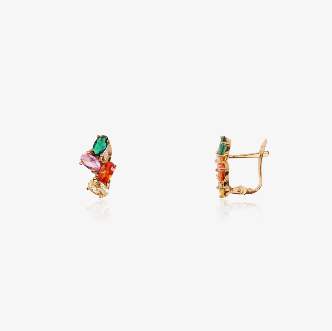 Pendientes cuadruple color - Image 3