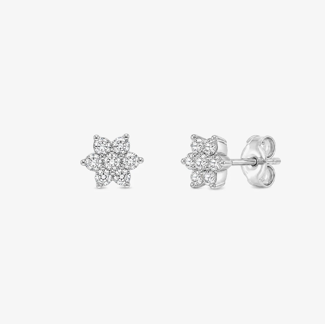 Pendientes Diamante Flor - Image 3