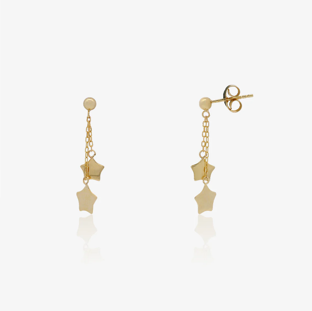 Pendientes Estrellas Cadena - Image 2