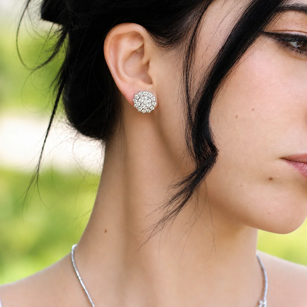 Pendientes flor triple - Image 2