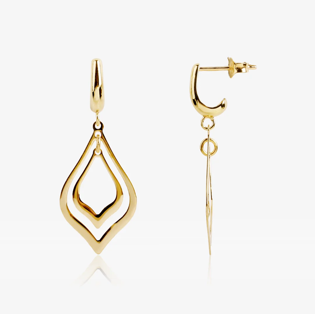 Pendientes gota calada - Image 2
