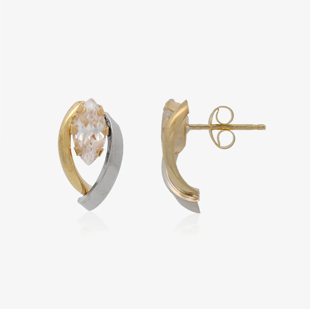 Pendientes hoja Bicolor - Image 2