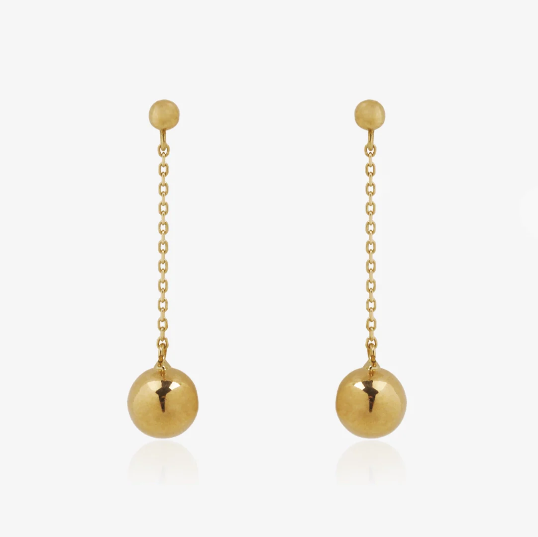 Pendientes largos Bolas