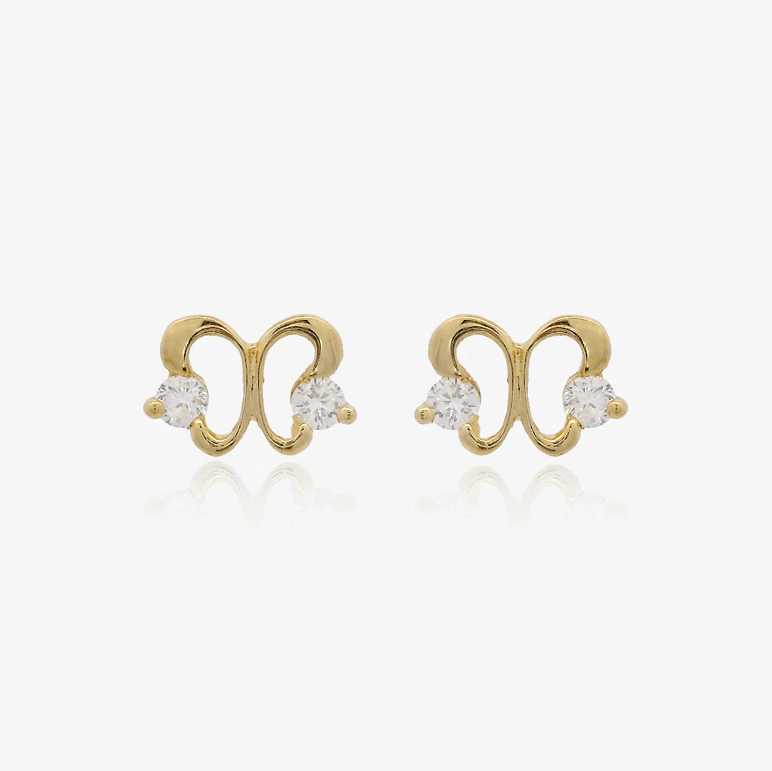 Pendientes mariposa circonitas