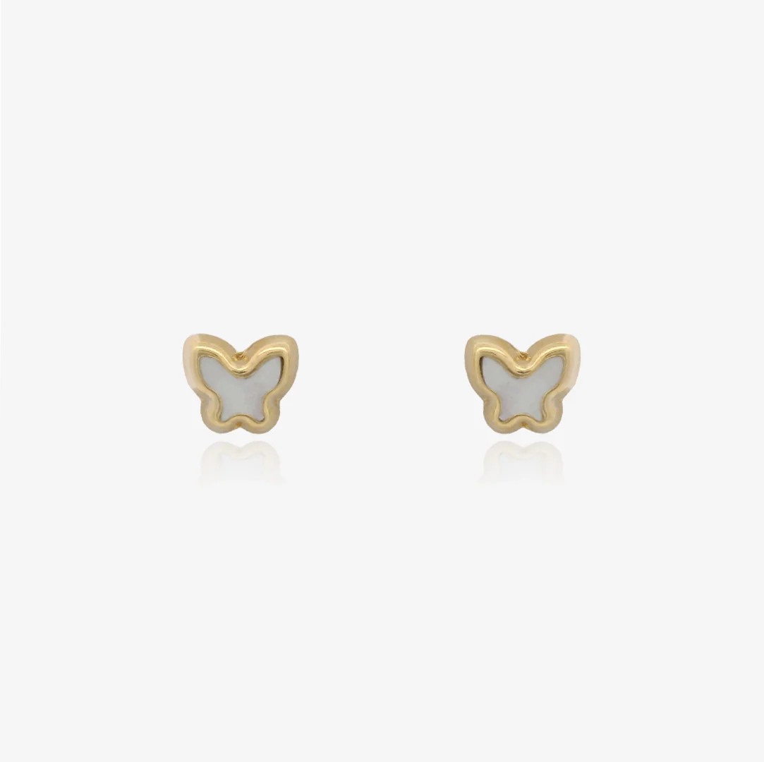 Pendientes Mariposa Nacar