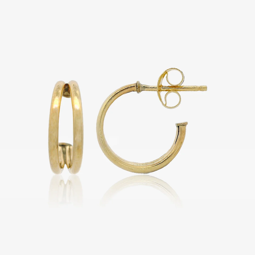 Pendientes Medio Aro Doble - Image 2