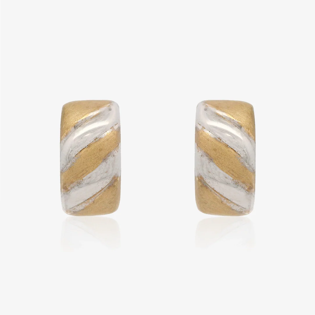 Pendientes Omega Bicolor