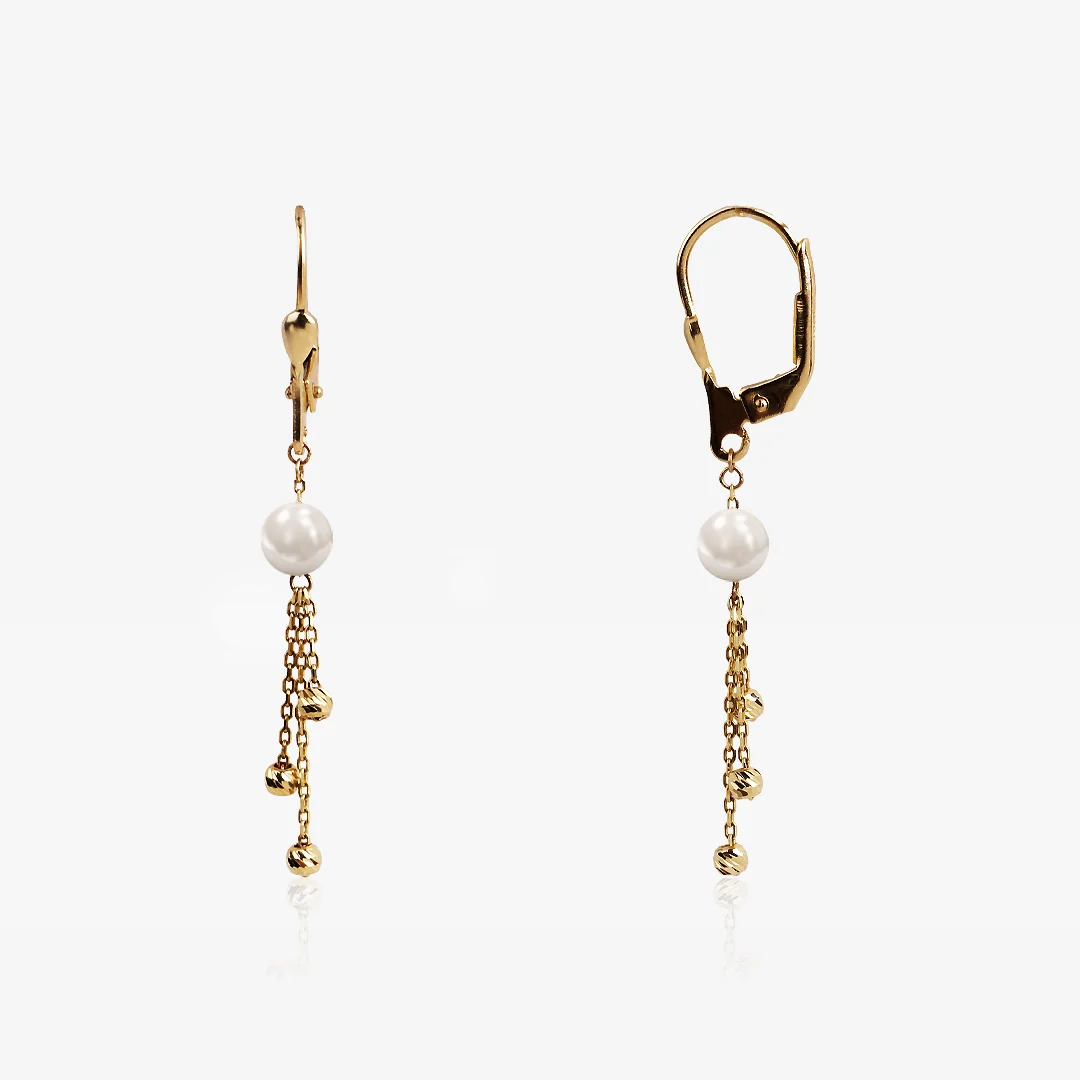 Pendientes Perlas Cadenas - Image 2