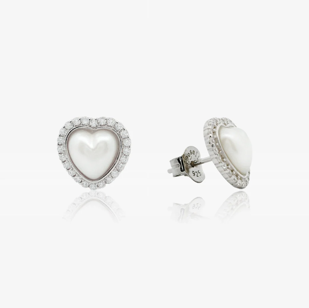Pendientes Perlas Corazón - Image 2