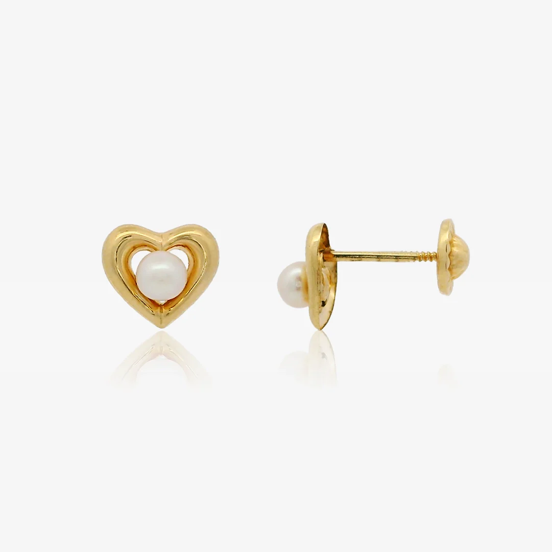 Pendientes Perlas Corazon - Image 2