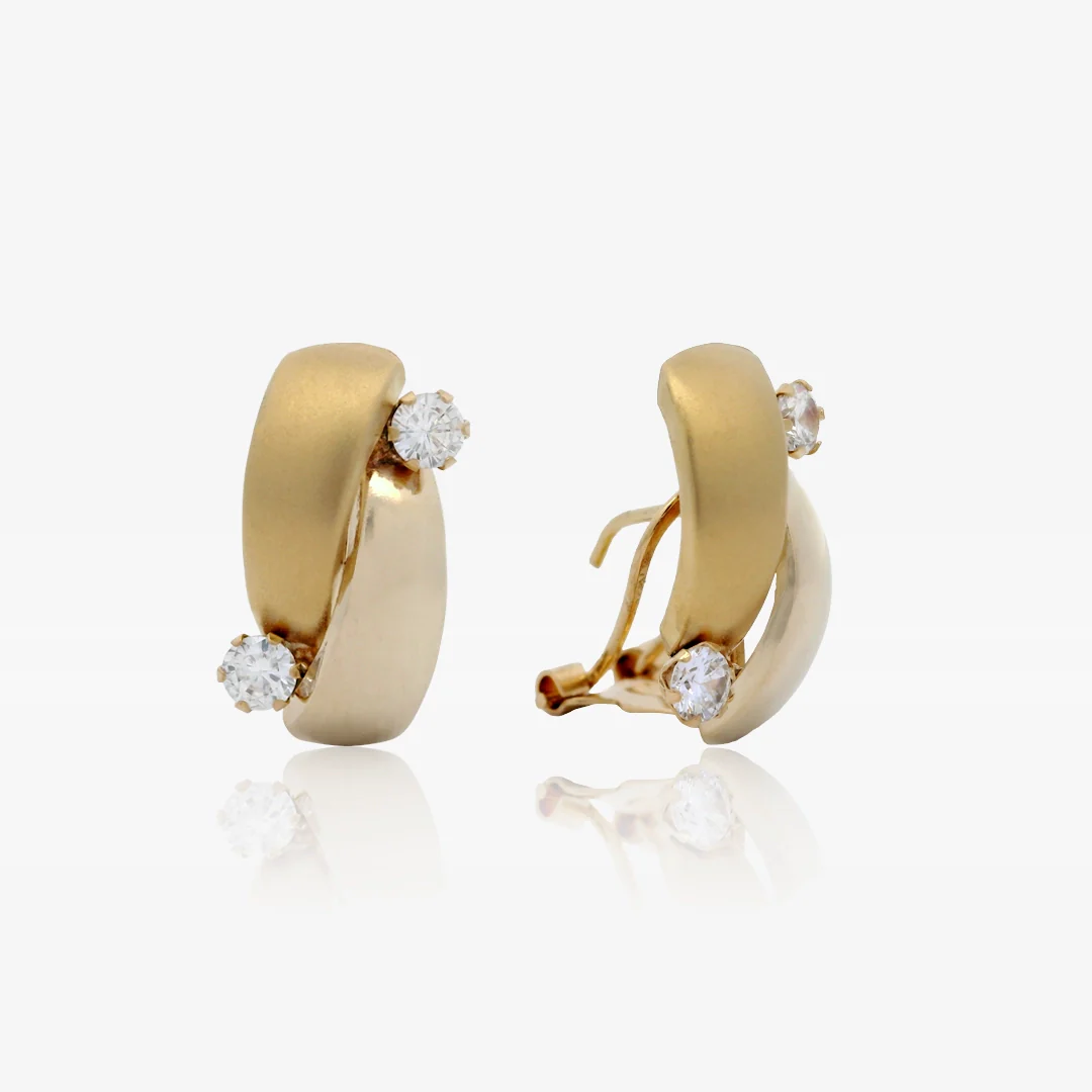 Pendientes Piedras Doble Banda - Image 2