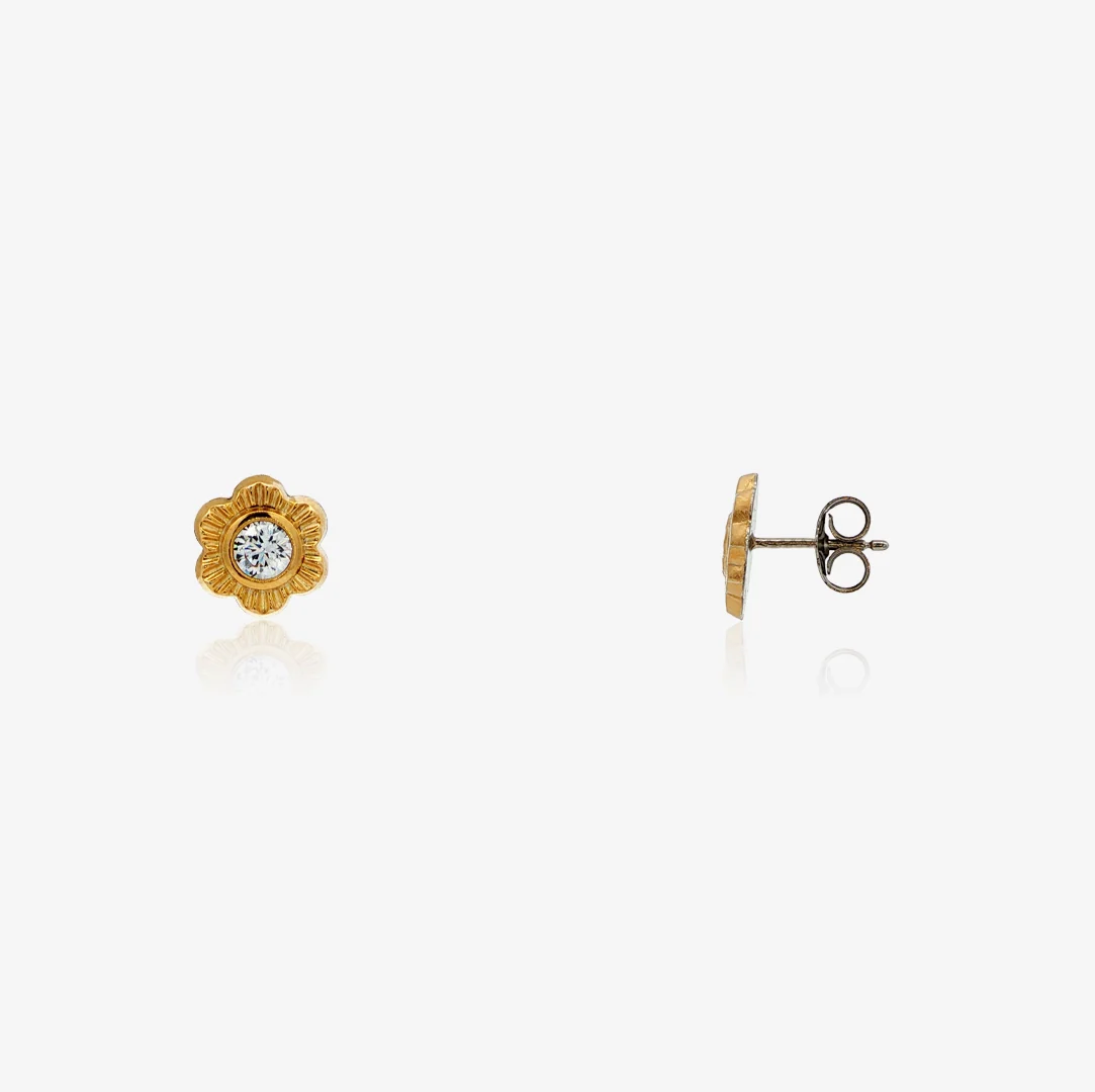 Pendientes Piedras Flor - Image 2