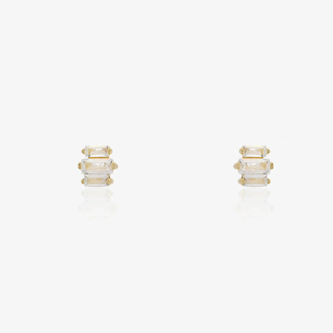 Pendientes Piedras Triple Garras