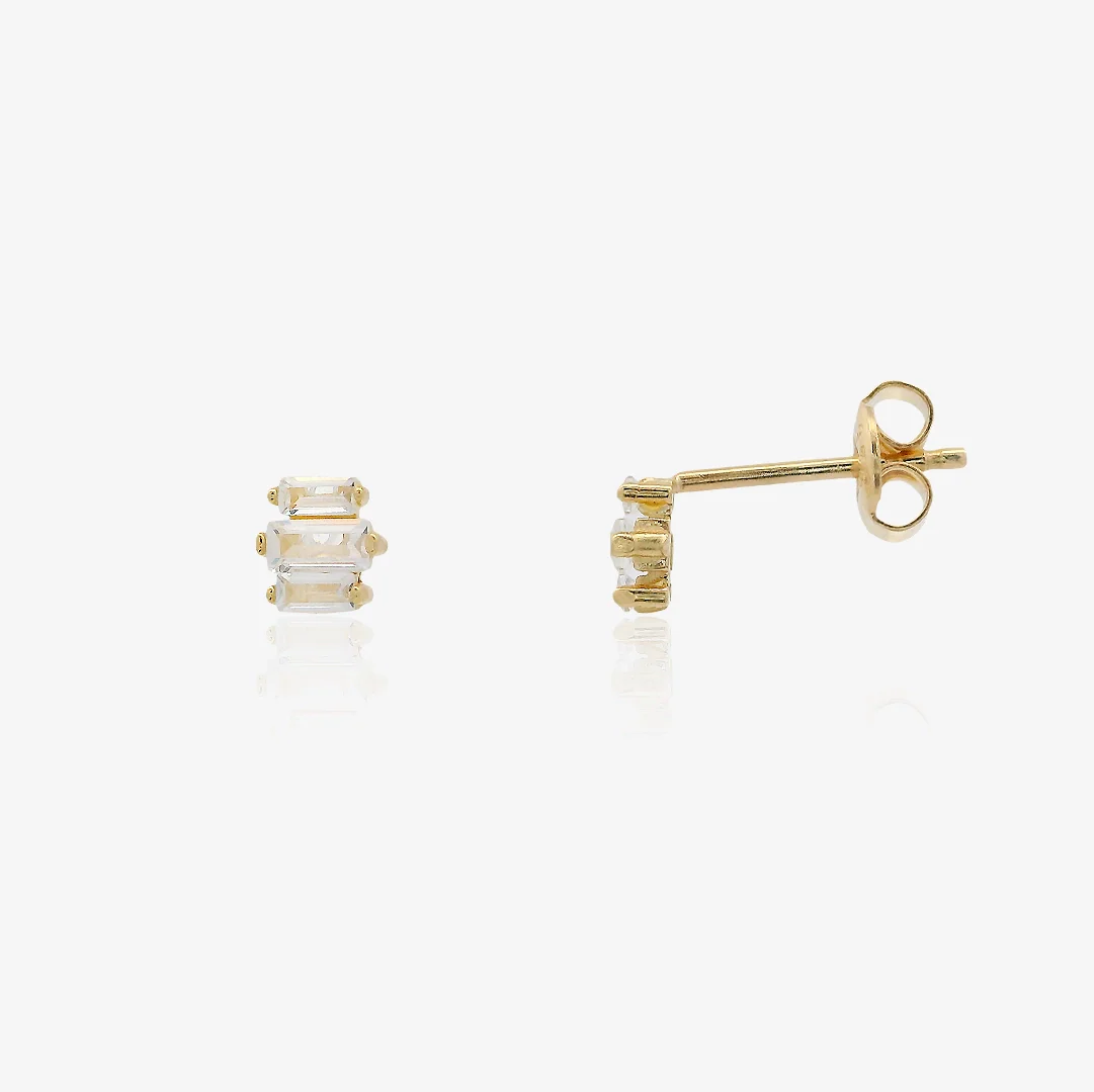 Pendientes Piedras Triple Garras - Image 2