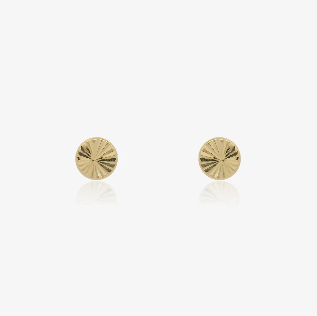 Pendientes Redondo Tallado