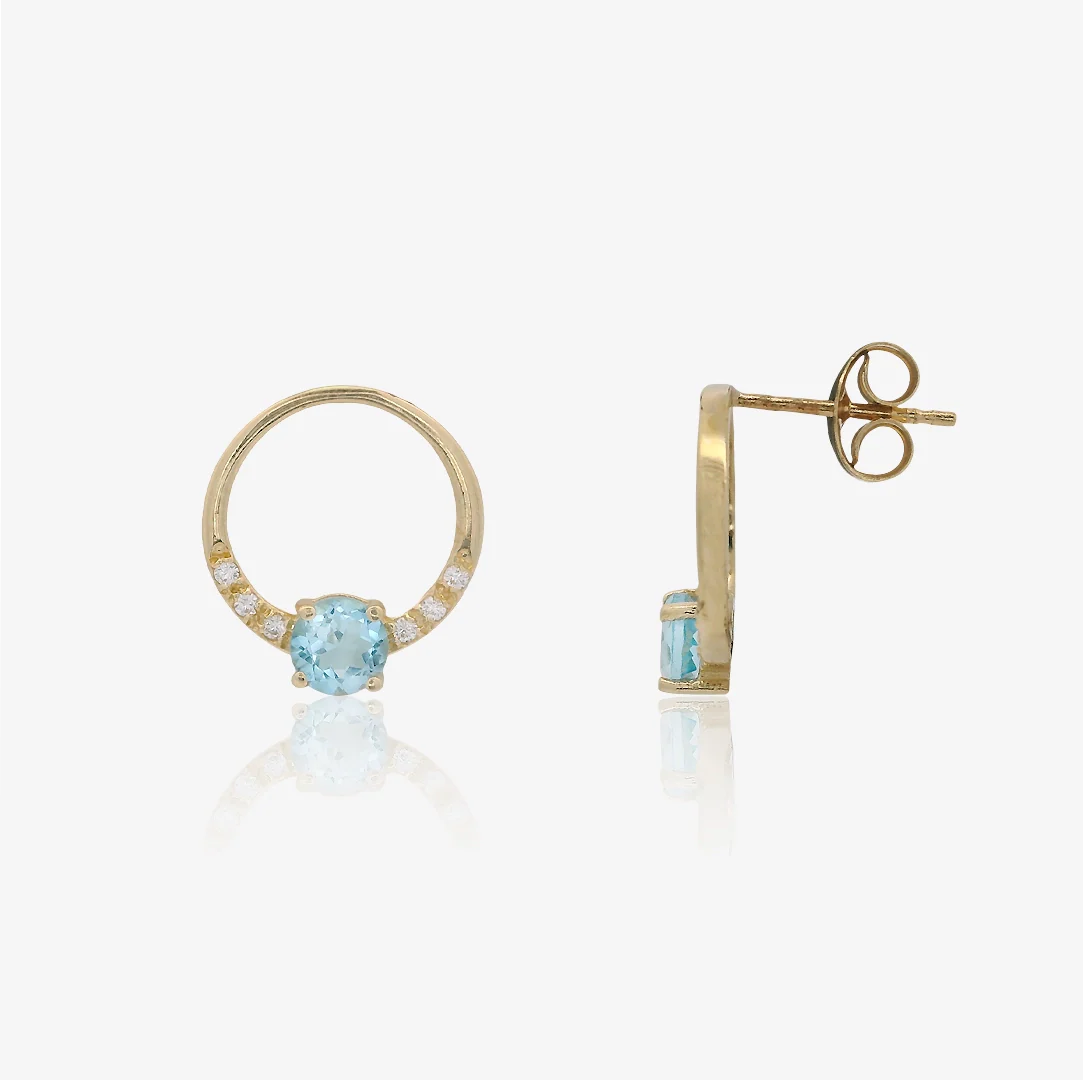 Pendientes Topacio Aro - Image 2
