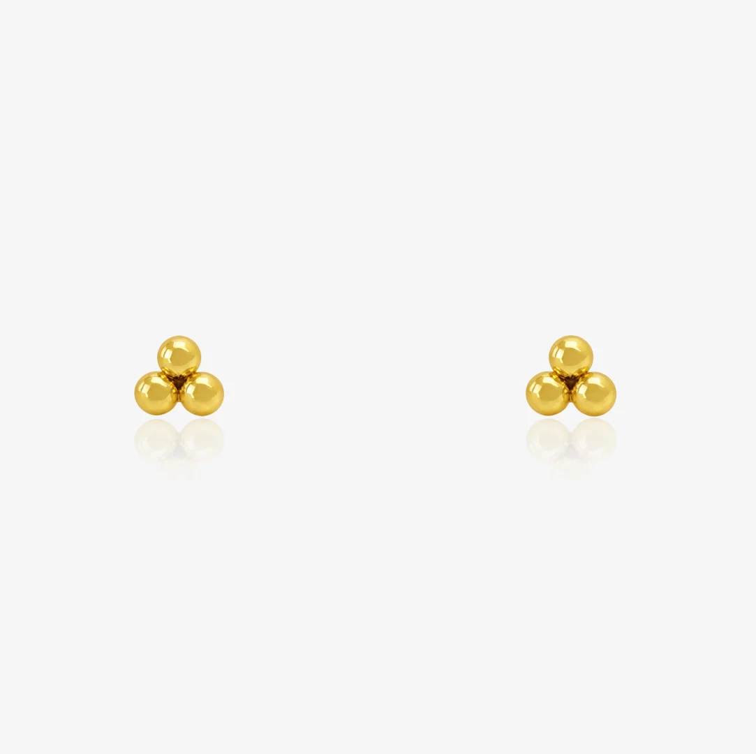 Pendientes Trebol Bolas