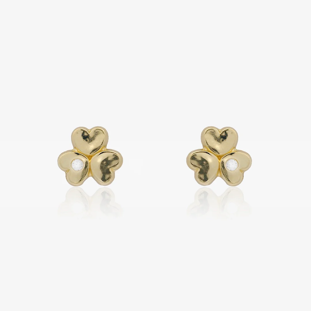 Pendientes Trebol Corazones