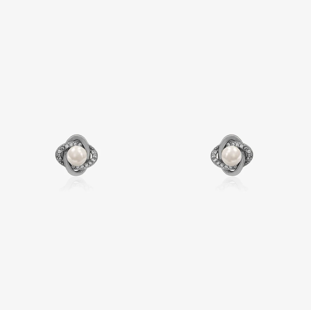Pendientes trebol Perlas - Image 2