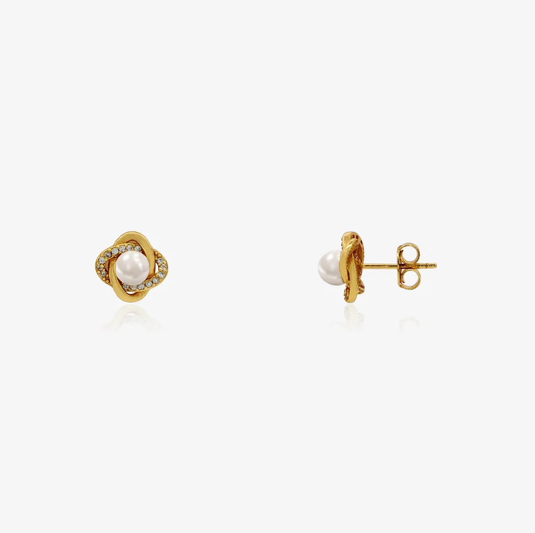 Pendientes trebol Perlas - Image 3
