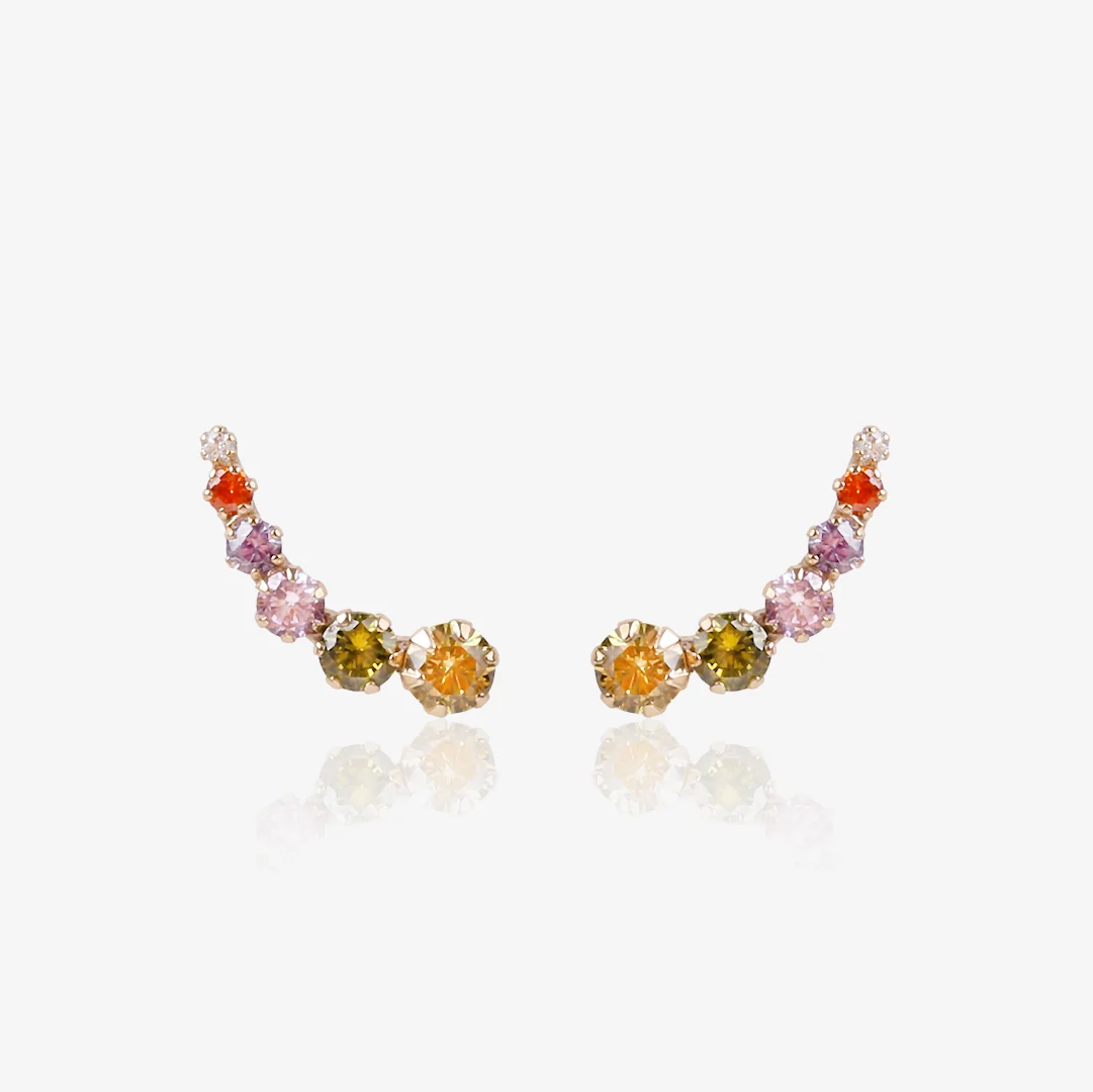 Pendientes trepador Multicolor