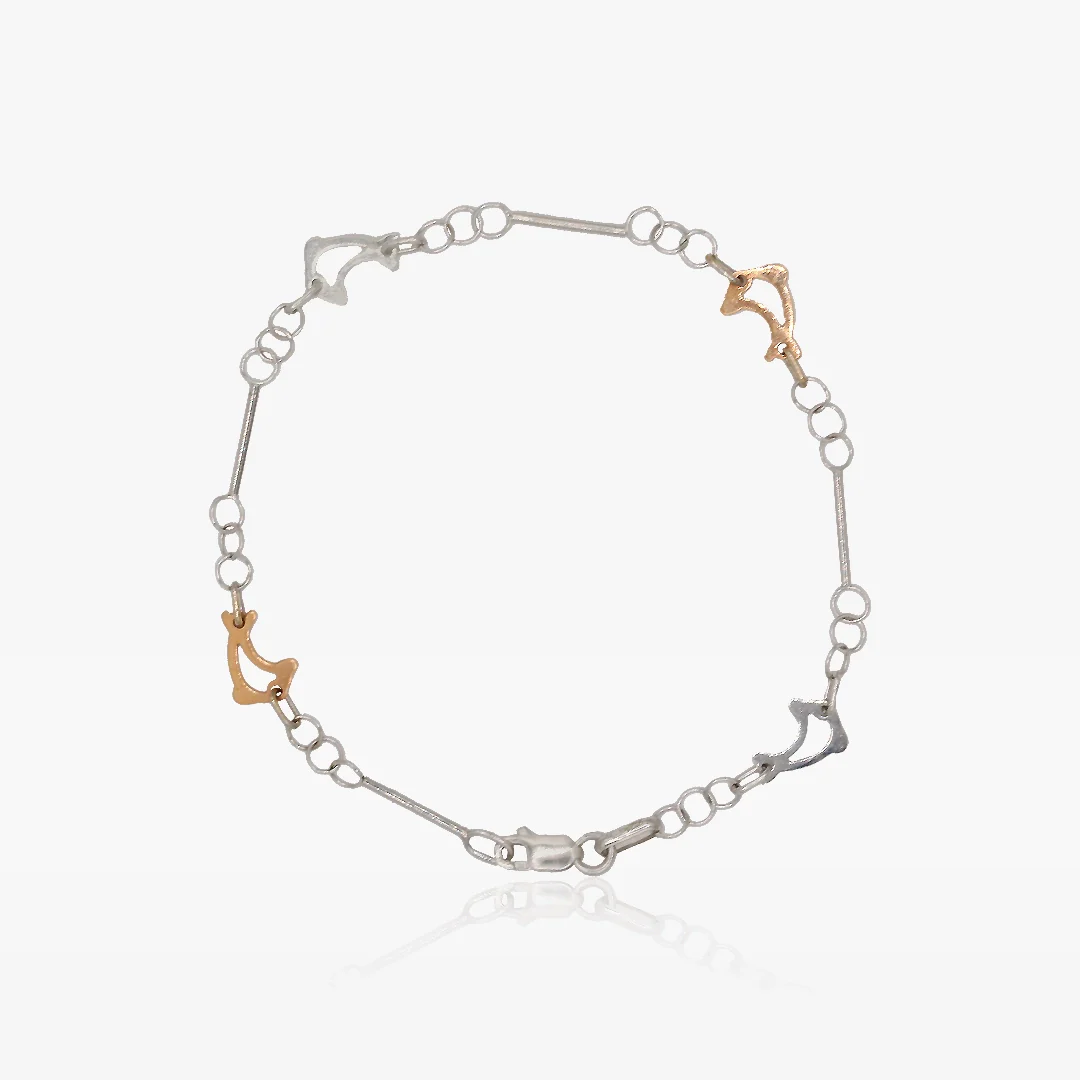 Pulsera Bicolor Delfines