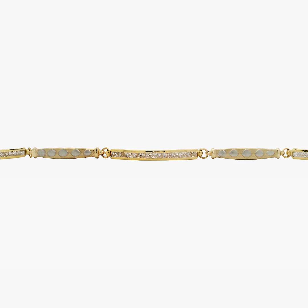 PULSERA BICOLOR ROMBOS - Image 2