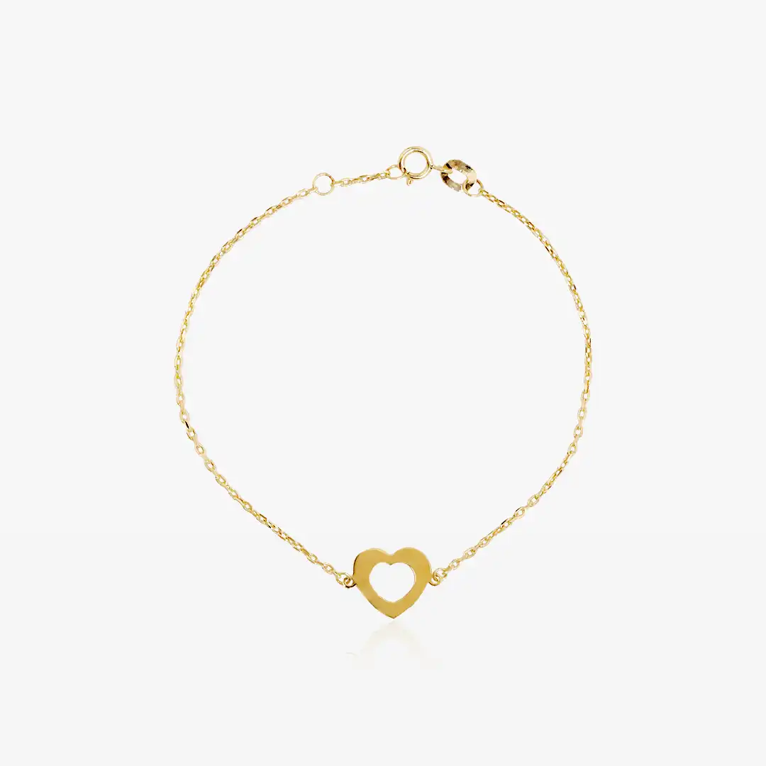 Pulsera Corazón Calado