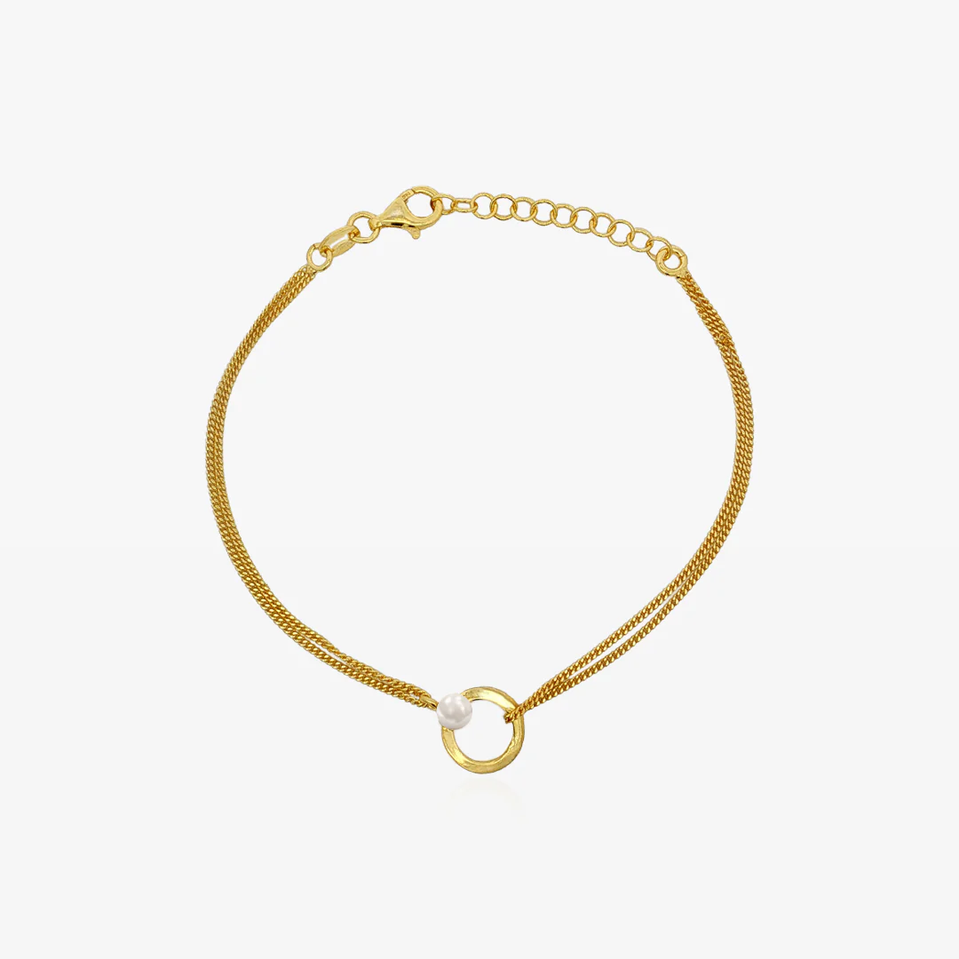 Pulsera Perla Aro