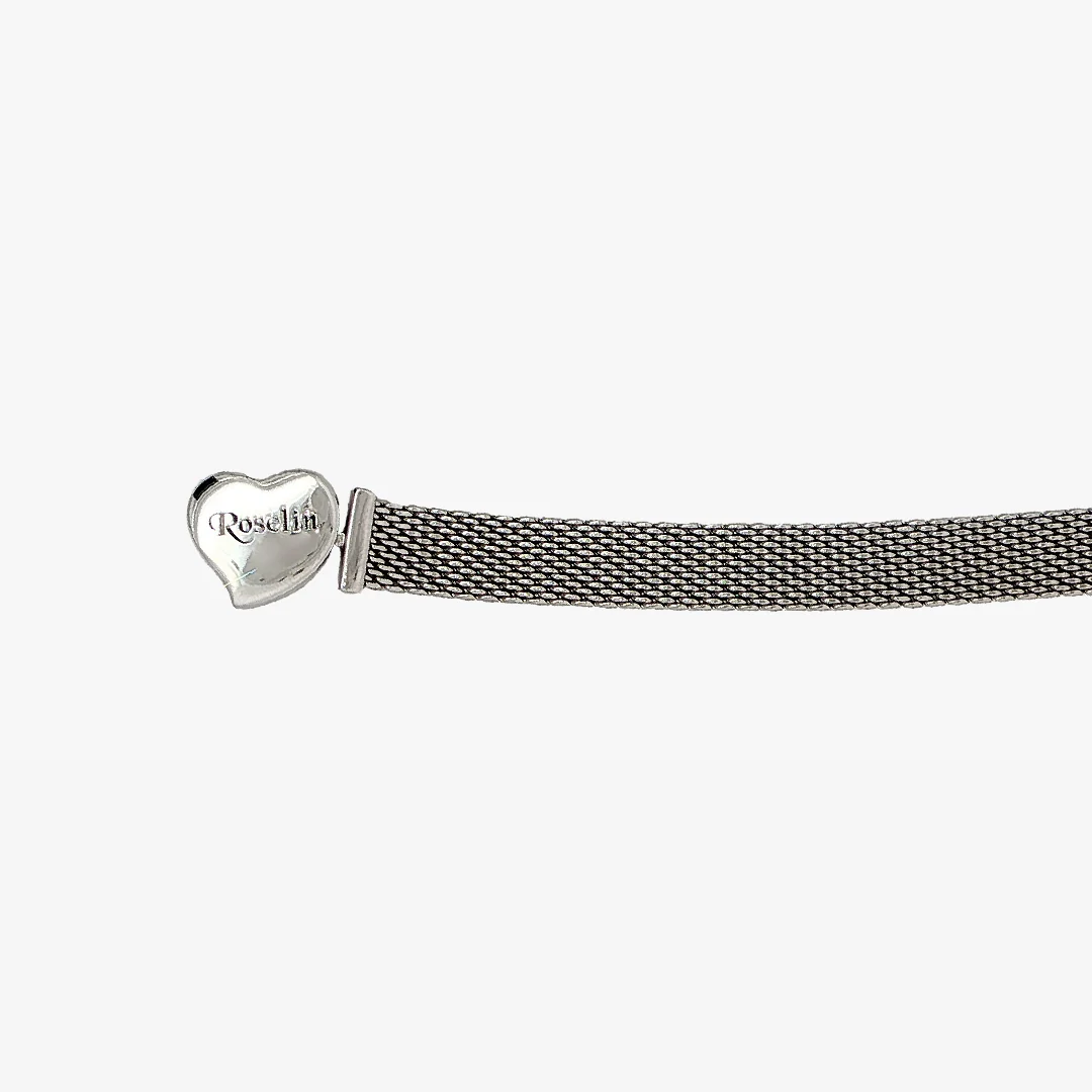 Pulsera Abalorios Mirror Corazon