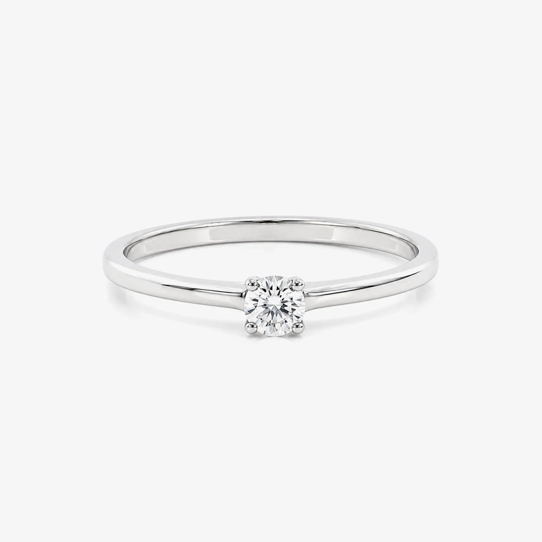 Solitario Diamante 4 garras