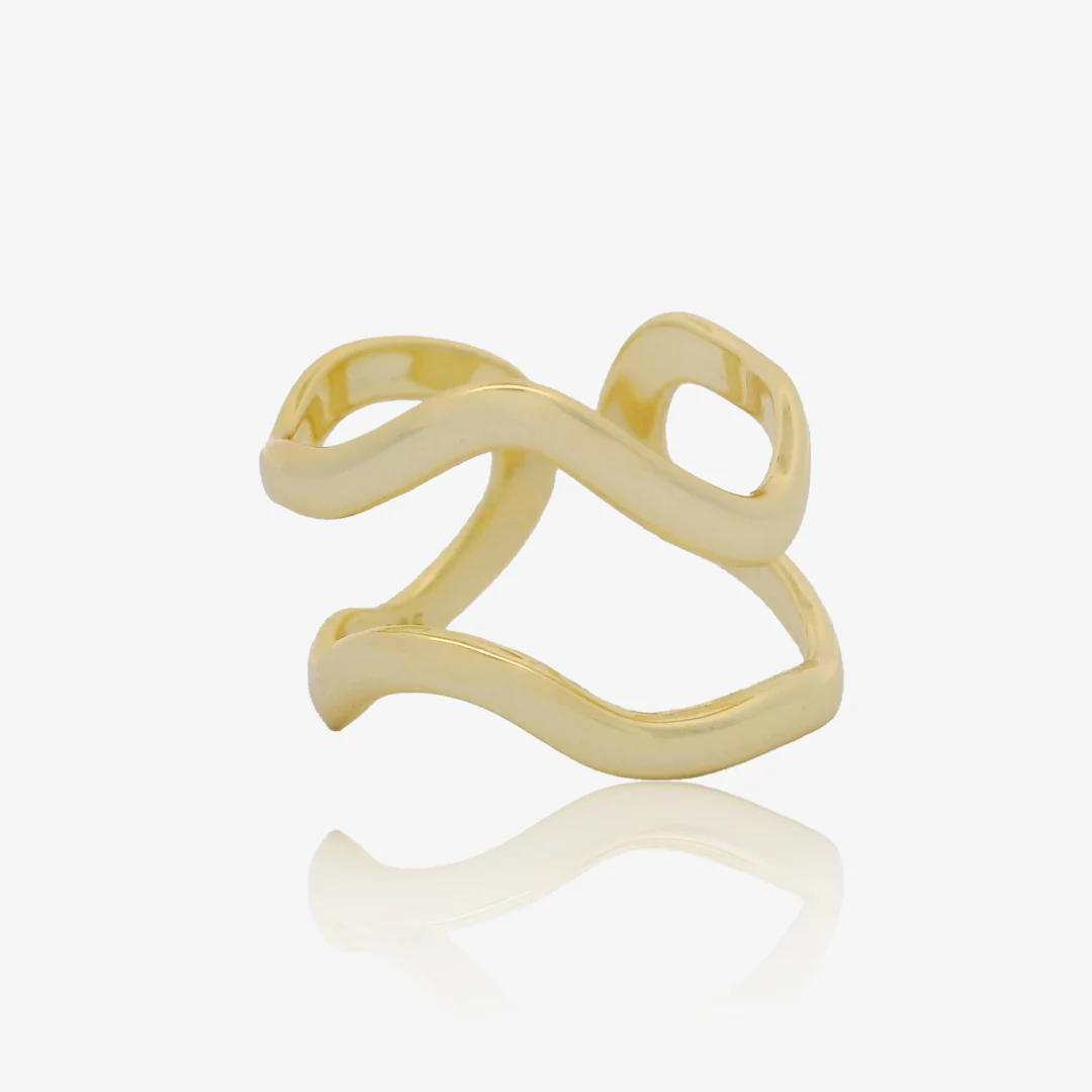 Anillo ondas Abierta